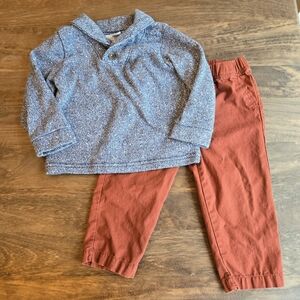 Carter's Blue Herringbone Sweater